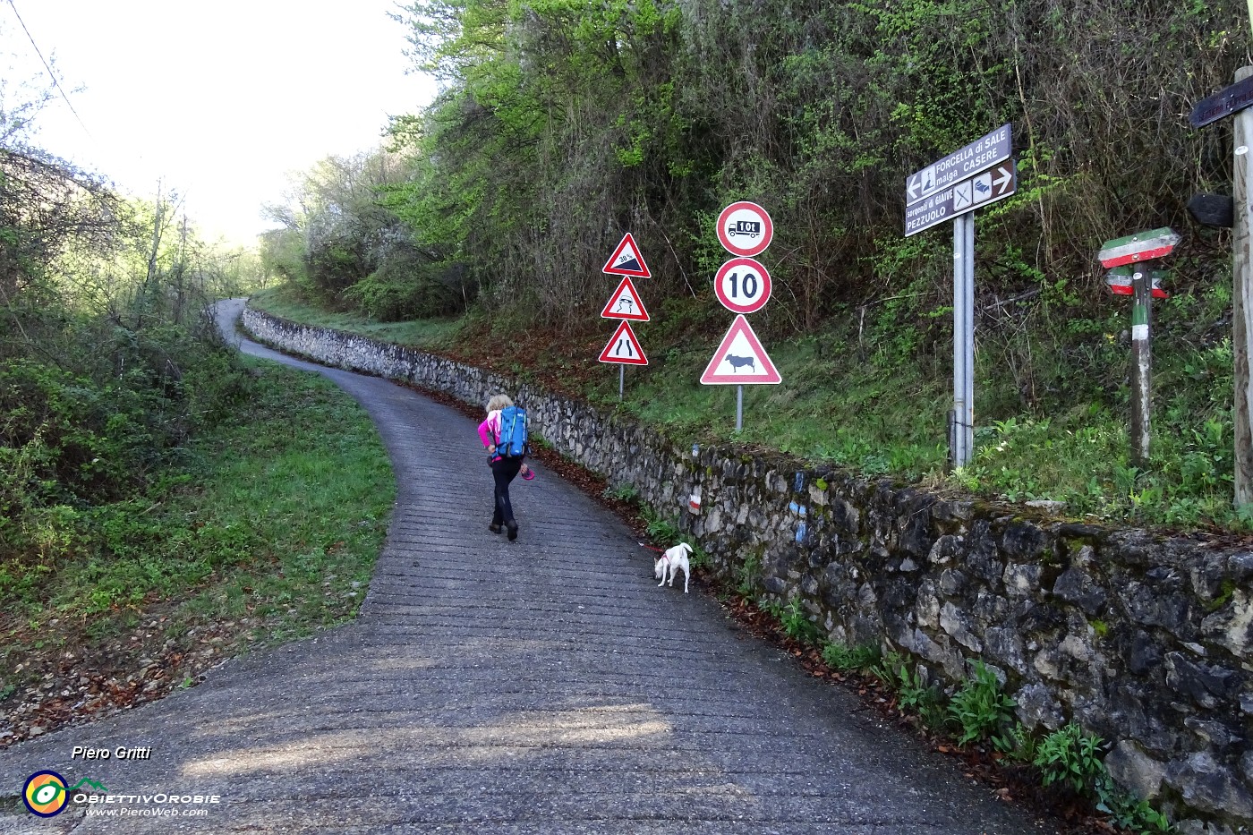 25 Su strada cementata in decisa salita.JPG